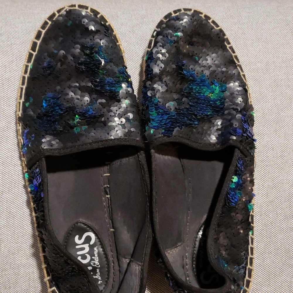 Sam Edlemann sequin flats